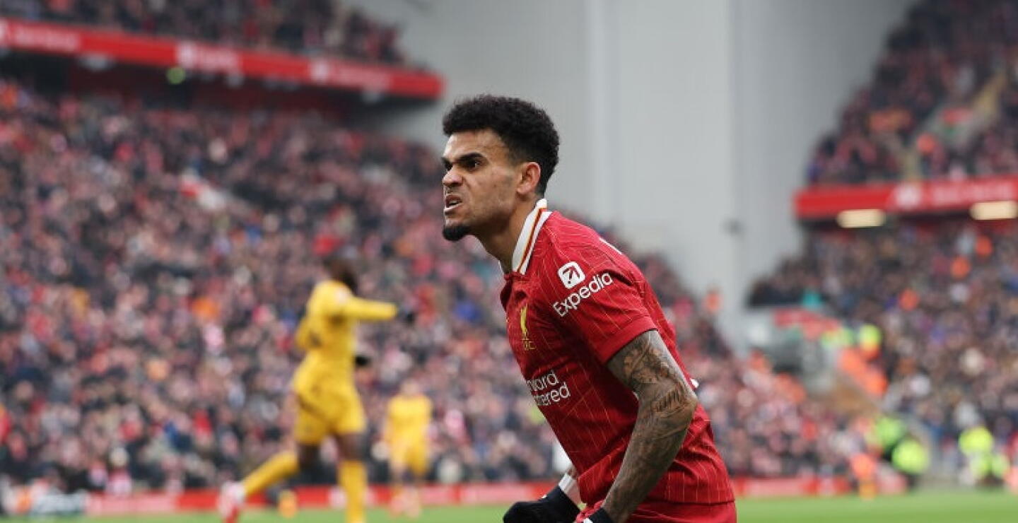 Luis Díaz gran figura de Liverpool contra Wolverhampton por la Premier League.