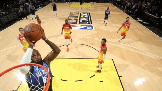 LeBron James, en acción de juego en el NBA All Star 2023 LeBron James, en acción de juego en el NBA All Star 2023
