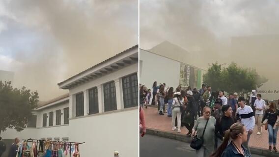 Incendio en la Casa de la Moneda habría sido provocado por un cortocircuito Incendio en la Casa de la Moneda habría sido provocado por un cortocircuito