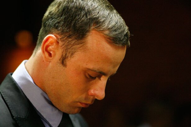 Oscar Pistorius durante audiencia. Foto de AP