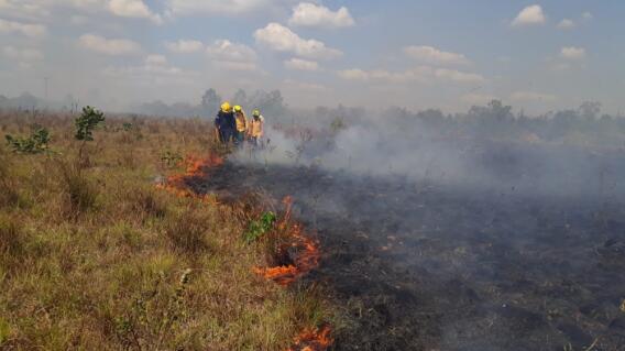 327220_BLU Radio, incendios forestales en Casanare / foto: Bomberos de Orocué