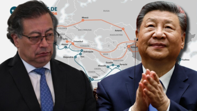 Xi Jinping y Gustavo Petro en la Ruta de la Seda. Xi Jinping y Gustavo Petro en la Ruta de la Seda.