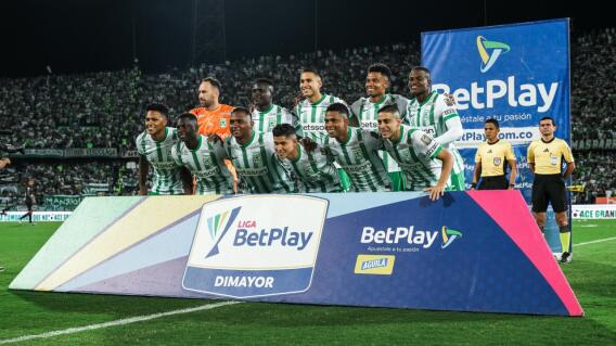 La formación de Atlético Nacional en uno de los partidos de la Liga I-2025. La formación de Atlético Nacional en uno de los partidos de la Liga I-2025.