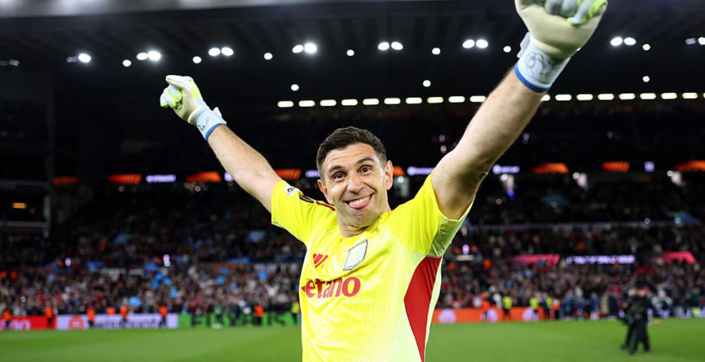 Emiliano 'Dibu' Martínez, arquero del Aston Villa.