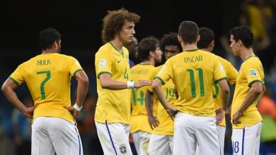 Oscar en la Selección Brasil en el Mundial 2014.