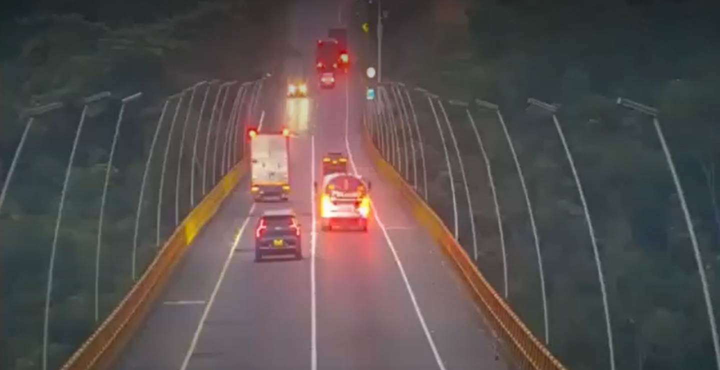 Imprudencia en túnel de Gualanday.