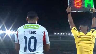 Luis Fernando Muriel hizo su debut con Junior de Barranquilla.