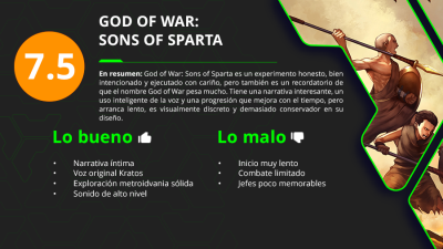 Calificación God of War: Sons of Sparta