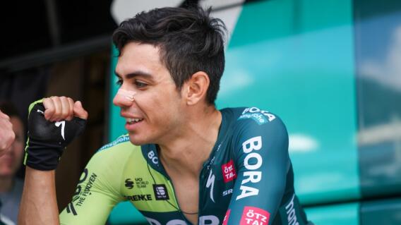 Sergio Higuita, ciclista colombiano del Red Bull BORA Hansgrohe, tras el Gran Premio de Québec 2024 Sergio Higuita, ciclista colombiano del Red Bull BORA Hansgrohe, tras el Gran Premio de Québec 2024
