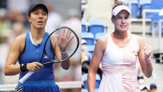 Jessica Pegula y Veronika Kudermetova, jugadores de tenis
