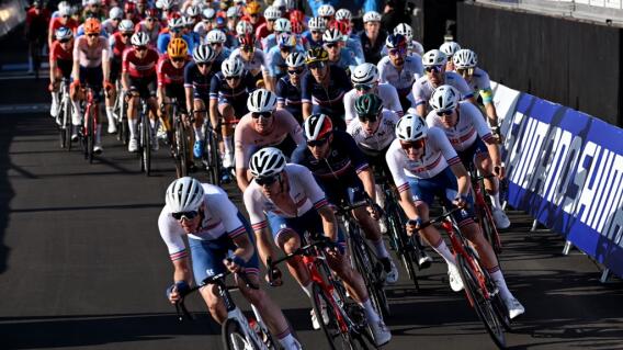 Acción del Mundial de Ciclismo de Wollongong 2022. Acción del Mundial de Ciclismo de Wollongong 2022.