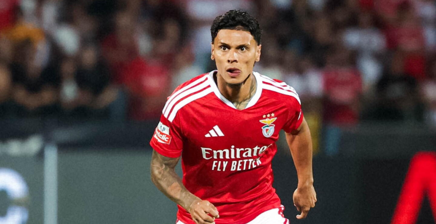 Richard Ríos, volante colombiano que milita en el Benfica. 