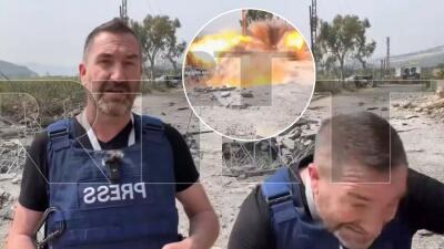 Impactante video: periodistas heridos tras ataque de Israel a un puente en Líbano