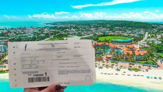 Tarjeta de turismo de San Andrés Tarjeta de turismo de San Andrés