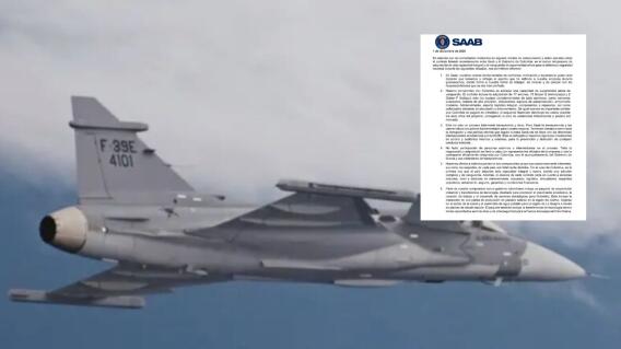Saab defendió transparencia de contrato de aviones Gripen para Colombia: esto dijeron del acuerdo