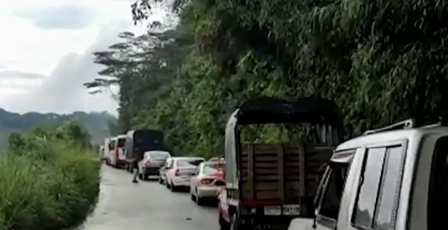 Robo masivo a ocupantes de 12 vehículos en vía entre Betania y Urrao, Antioquia