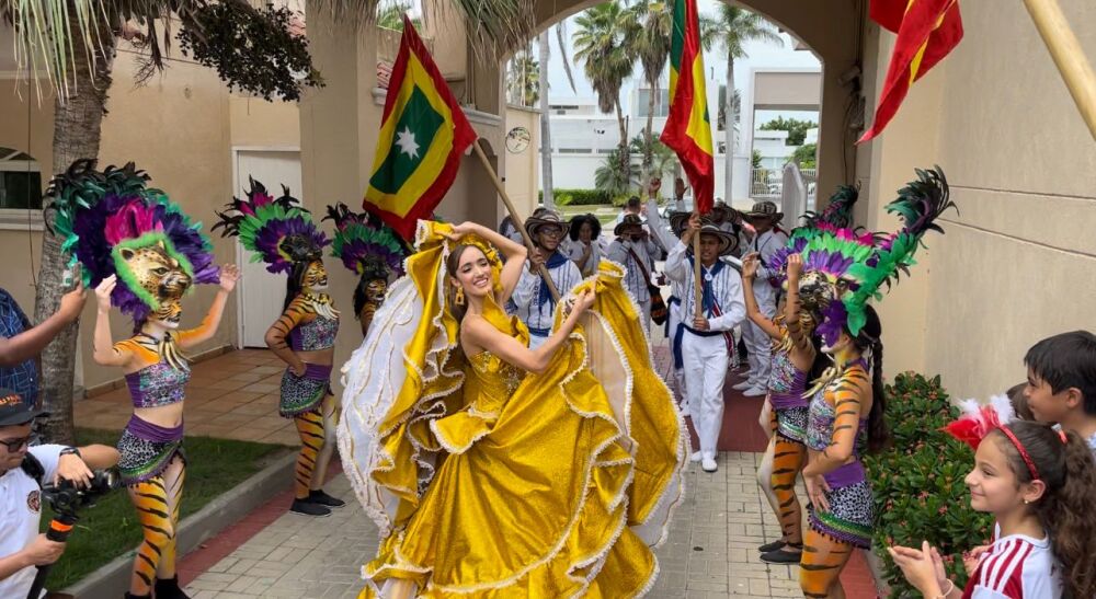 Nueva reina del Carnaval 2024 llegó a Barranquilla una gran fiesta la