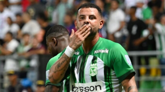 Edwin Cardona con Atlético Nacional. Edwin Cardona con Atlético Nacional.