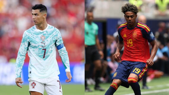 Cristiano Ronaldo y Lamine Yamal rivalizarán en Portugal vs. España. 