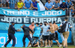 Hinchas de Gremio, tras el partido contra Palmeiras