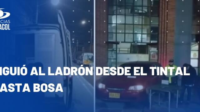 Valiente conductor persiguió a ladrón que le robó el carro en Bogotá Valiente conductor persiguió a ladrón que le robó el carro en Bogotá
