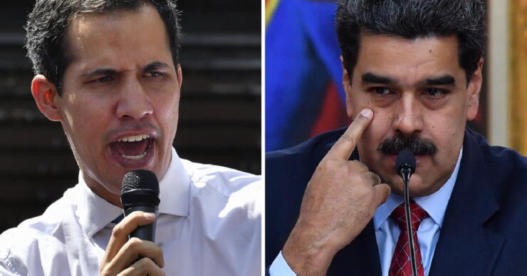326467_BLU Radio, Guaidó y Maduro / Foto: AFP