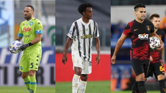 David Ospina Juan Cuadrado Falcao García 260920 AFP E.jpg David Ospina Juan Cuadrado Falcao García 260920 AFP E.jpg