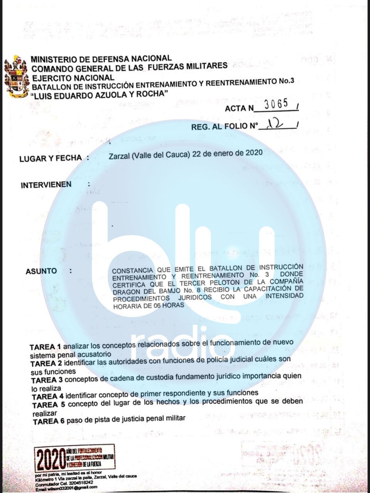 Documentos exclusivos BLU Radio