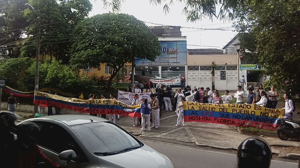 291310_Protesta hospital Floridablanca / BLU Radio