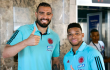 Álvaro Montero y Frank Fabra, integrantes de la Selección Colombia.