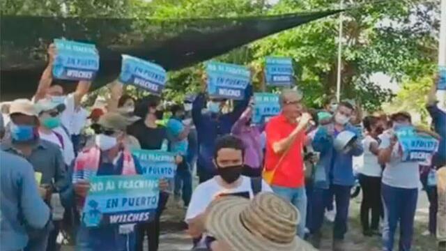 Protestas contra el fracking en Colombia Protestas contra el fracking en Colombia