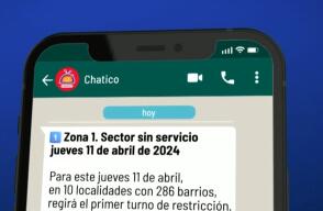 ¿Como consultar cuándo le toca el racionamiento de agua? Chatico se lo explica