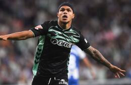 Juan Camilo 'Cucho' Hernández, delantero colombiano del Betis. 
