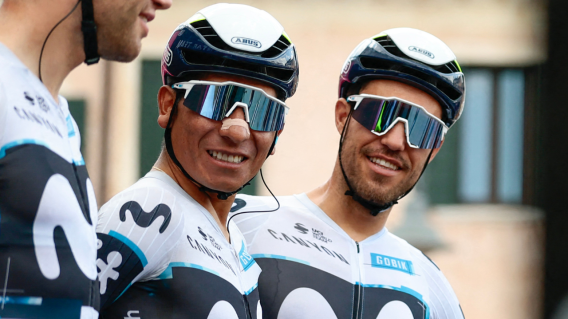 Nairo Quintana (Movistar Team), ciclista colombiano que participa en el Giro de Italia 2025