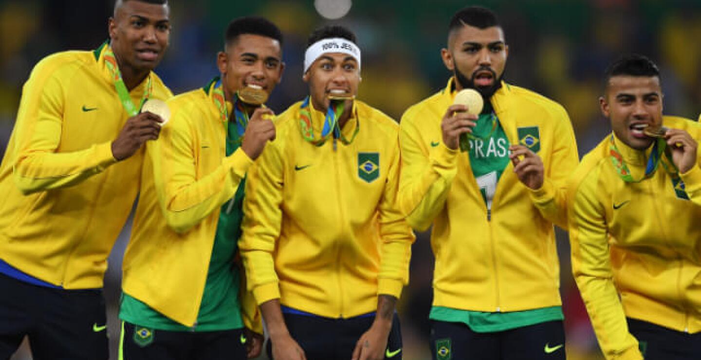 333854_Selección masculina fútbol de Brasil, campeona Olímpicos 2016