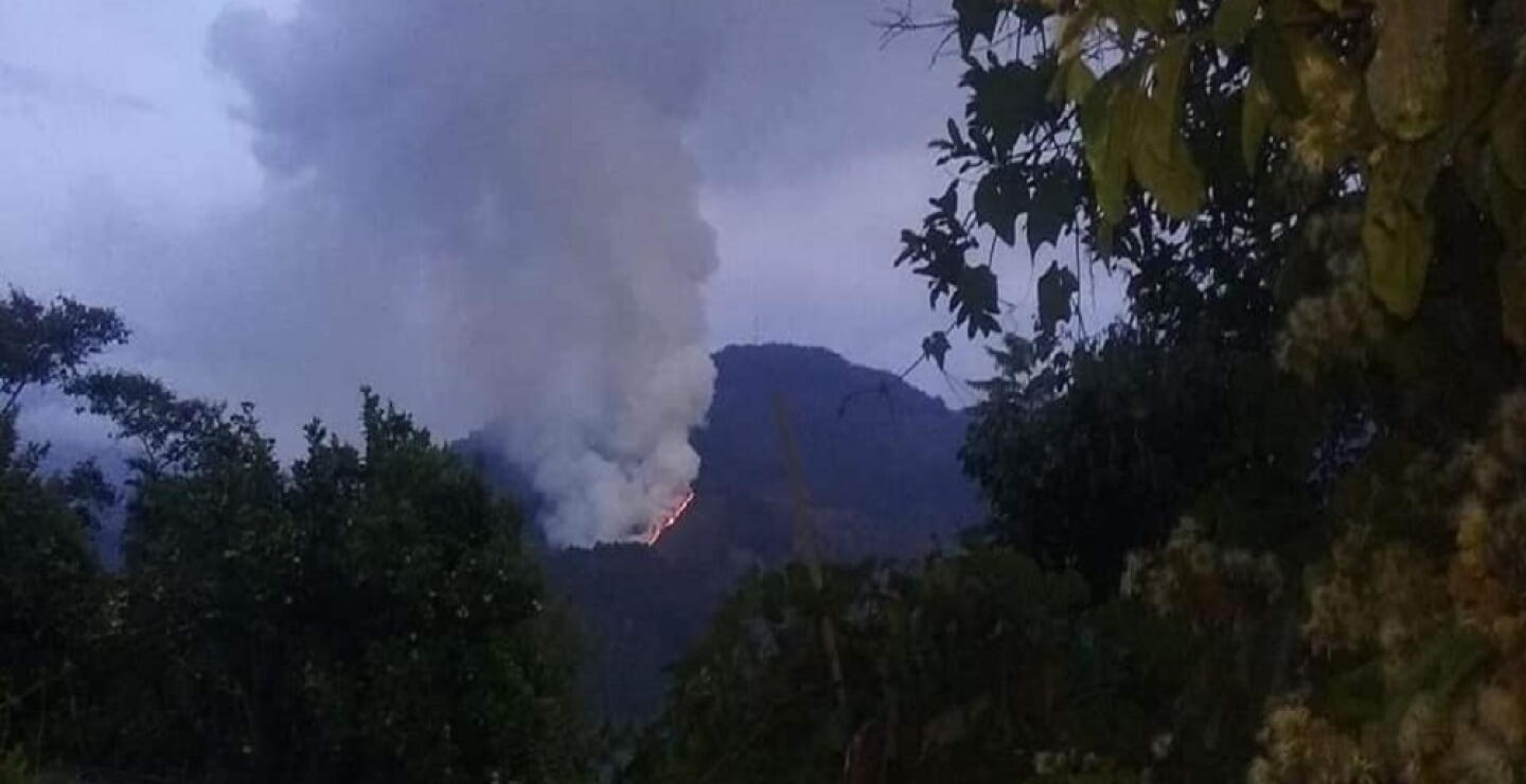 342529_BLU Radio. Incendio en Charta, Santander / Foto: suministrada