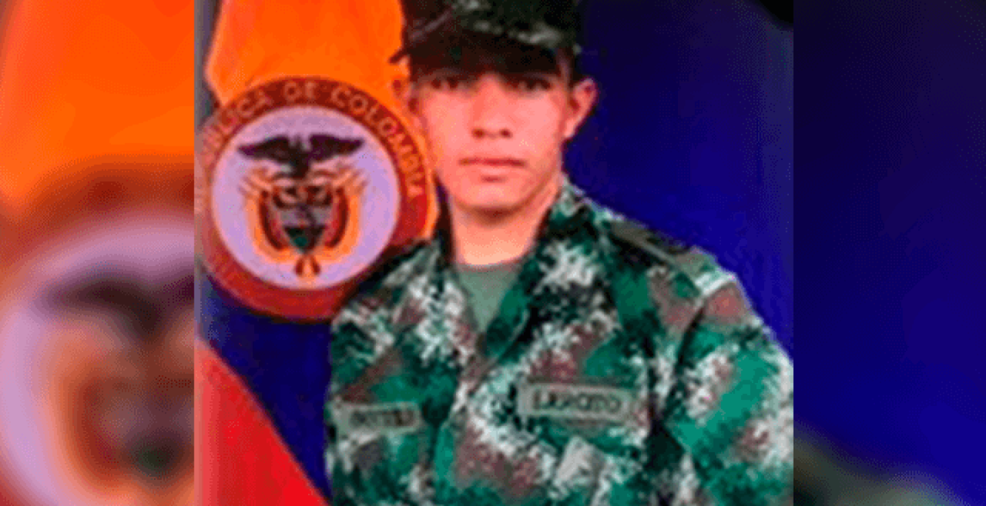 Ómar Botello Sánchez, soldado que murió en Ituango. Foto: Cortesía Ejército