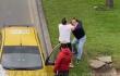 Taxista se pelea con otro conductor
