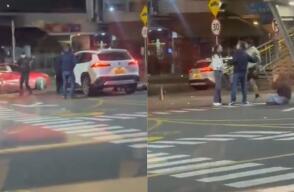 Robo de vehículo frente a McDonald's ubicado en el norte de Bogotá quedó en video