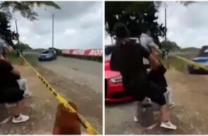 Video revela horror del accidente en competencia automovilística que dejó una joven muerta en Quindío