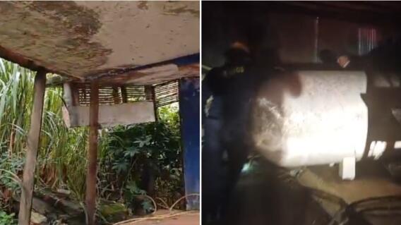 Autoridades hallaron espacio clandestino donde, al parecer, sacrifican animales y torturan a personas en Yumbo. Autoridades hallaron espacio clandestino donde, al parecer, sacrifican animales y torturan a personas en Yumbo.