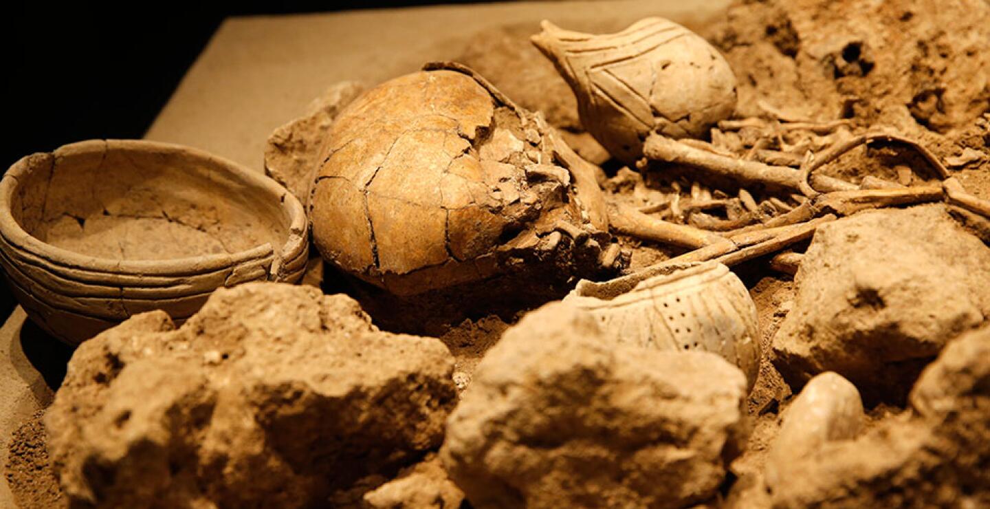 Entre los objetos más destacados figura una serie de sarcófagos fenicios (siglos IV y VI antes de Jesucristo) descubiertos en la región de Saida (sur), la antigua Sidón.