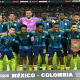 La formación de la Selección Colombia en el duelo preparatorio contra México. 