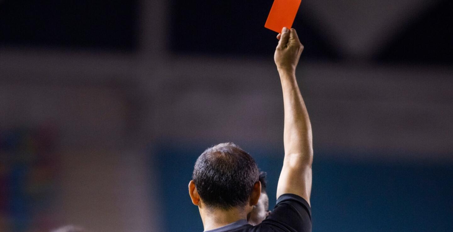 Imagen de referencia de un árbitro. 