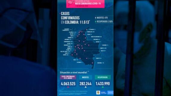 363444_Casos de COVID-19 este lunes. Foto: Cortesía