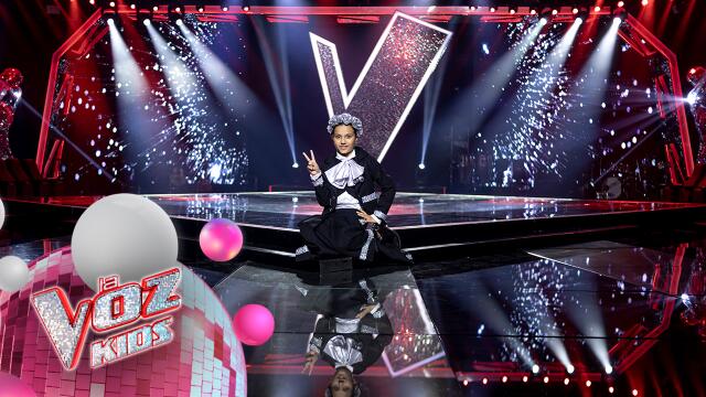 Daniela Silva en las Audiciones a Ciegas de La Voz Kids 2024.