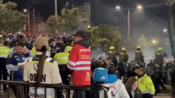 Riña pre partido Equidad - Millonarios Riña pre partido Equidad - Millonarios