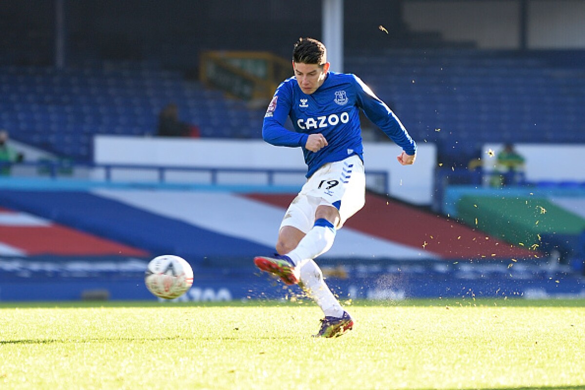 James Rodríguez Everton vs Rotherham