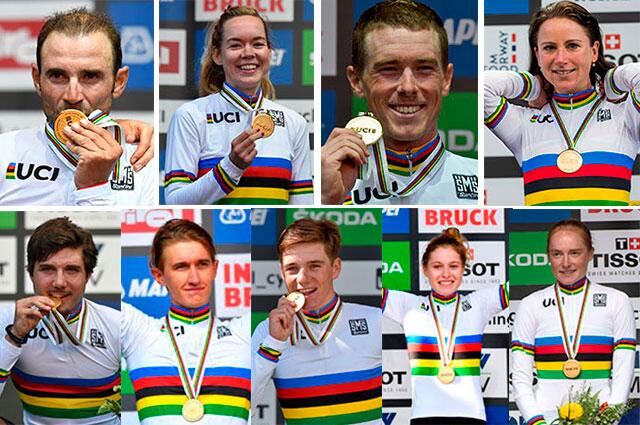 Estos son los campeones mundiales de ciclismo de ruta que dejó