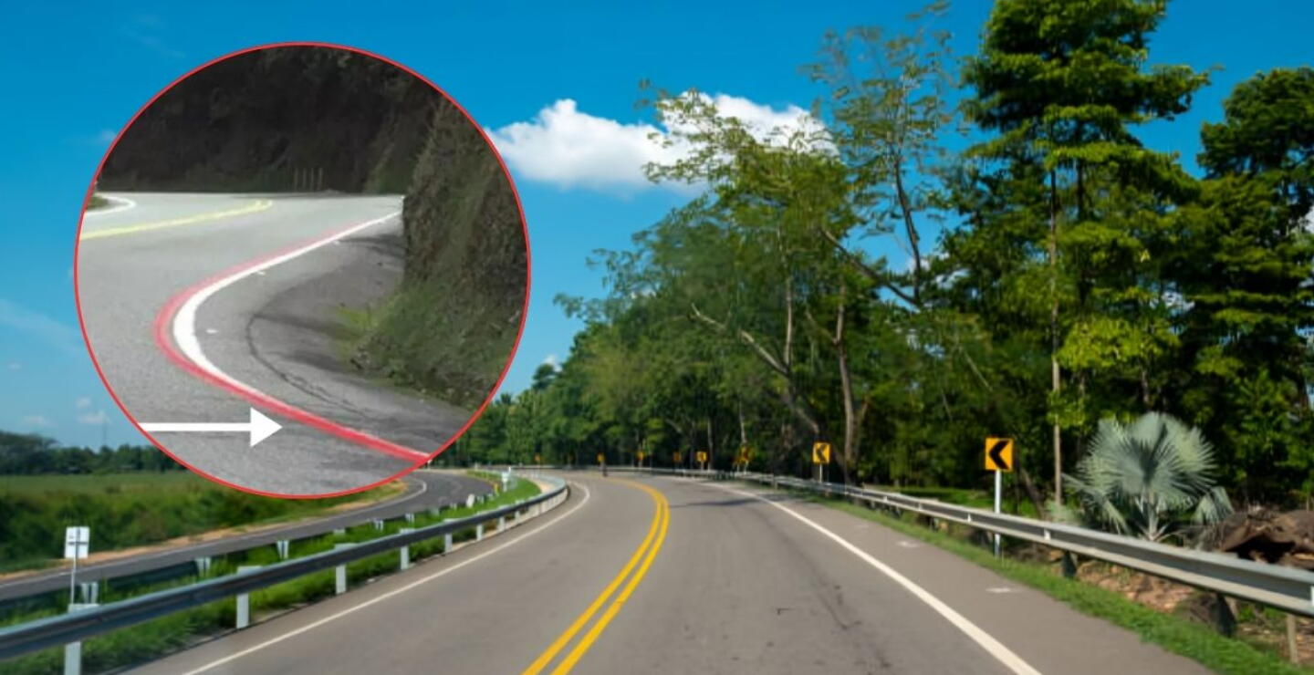 ¿Qué significa la línea roja en carretera y por qué podría salvar vidas?